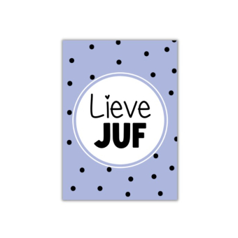 Minikaartje A7 lieve juf