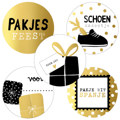 Sinterklaas stickers | pakjes feest (10 stuks)