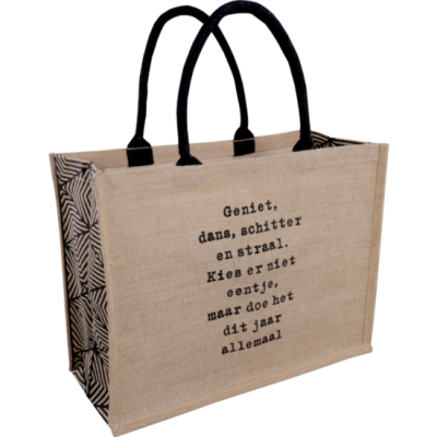 Shopper geniet, dans, schitter en straal