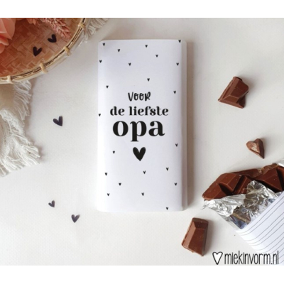 Chocoladewikkel voor de liefste opa