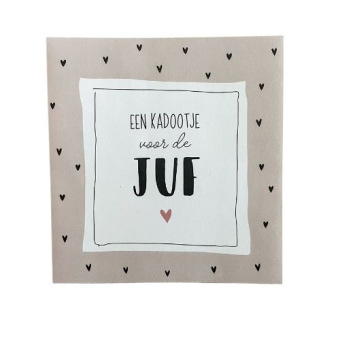 XL sticker kadootje voor de juf