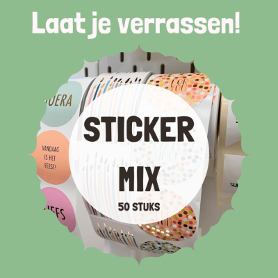 Sticker verrassingsmix (50 stickers)